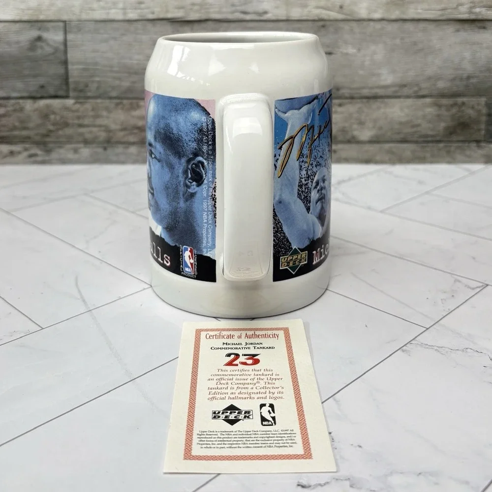 1997 Avon Upper Deck Michael Jordan Collectible Tankard Mug NBA
